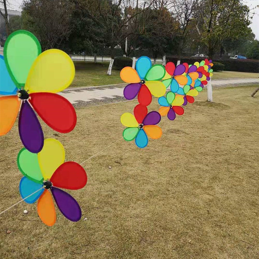 Rainbow Rotating Hot Air Balloon Wind Pinwheel Outdoor Building Kindergarten Christmas Decoration Handmade Children's Toys Rainbow Rotating Hot Air Balloon Wind Pinwheel Outdoor Building Kindergarten Christmas Decoration Handmade Children's Toys