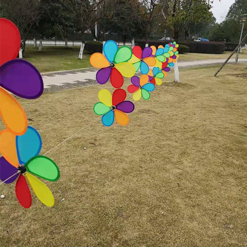 Rainbow Rotating Hot Air Balloon Wind Pinwheel Outdoor Building Kindergarten Christmas Decoration Handmade Children's Toys Rainbow Rotating Hot Air Balloon Wind Pinwheel Outdoor Building Kindergarten Christmas Decoration Handmade Children's Toys