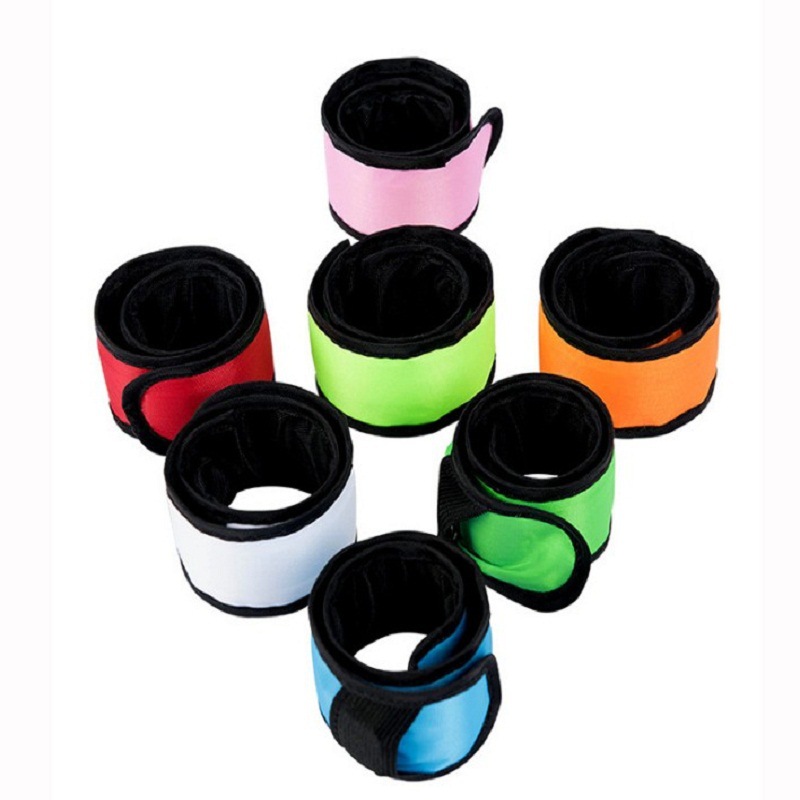 LED Luminous Slap Bracelet Polyester Wrist Strap Sports Running Luminous Bracelet Bar Concert Cheering Props