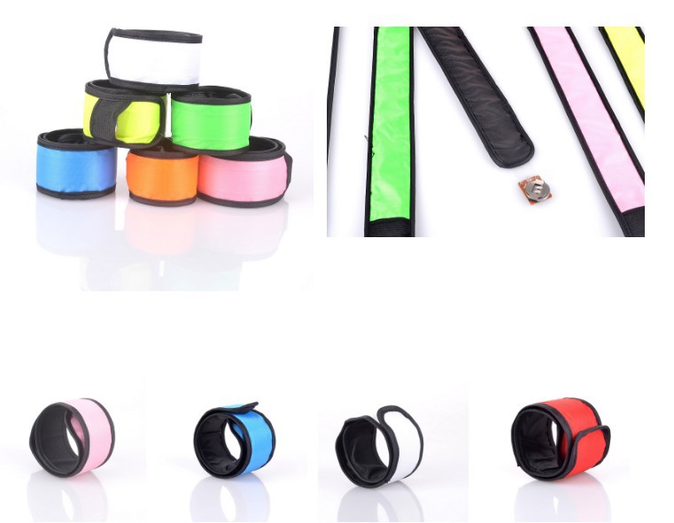LED Luminous Slap Bracelet Polyester Wrist Strap Sports Running Luminous Bracelet Bar Concert Cheering Props LED Luminous Slap Bracelet Polyester Wrist Strap Sports Running Luminous Bracelet Bar Concert Cheering Props