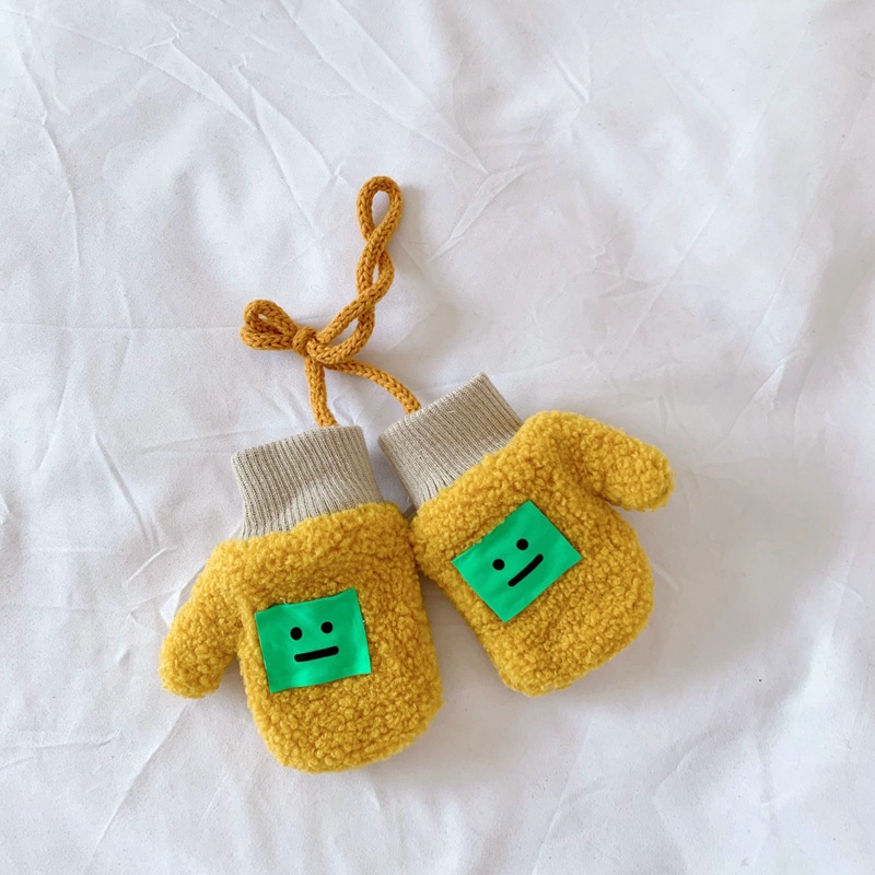 Children's Expression Gloves Winter Warm with Velvet Baby Lambswool Bag Finger Gloves Halter Finger Gloves for Men and Women Children's Expression Gloves Winter Warm with Velvet Baby Lambswool Bag Finger Gloves Halter Finger Gloves for Men and Women