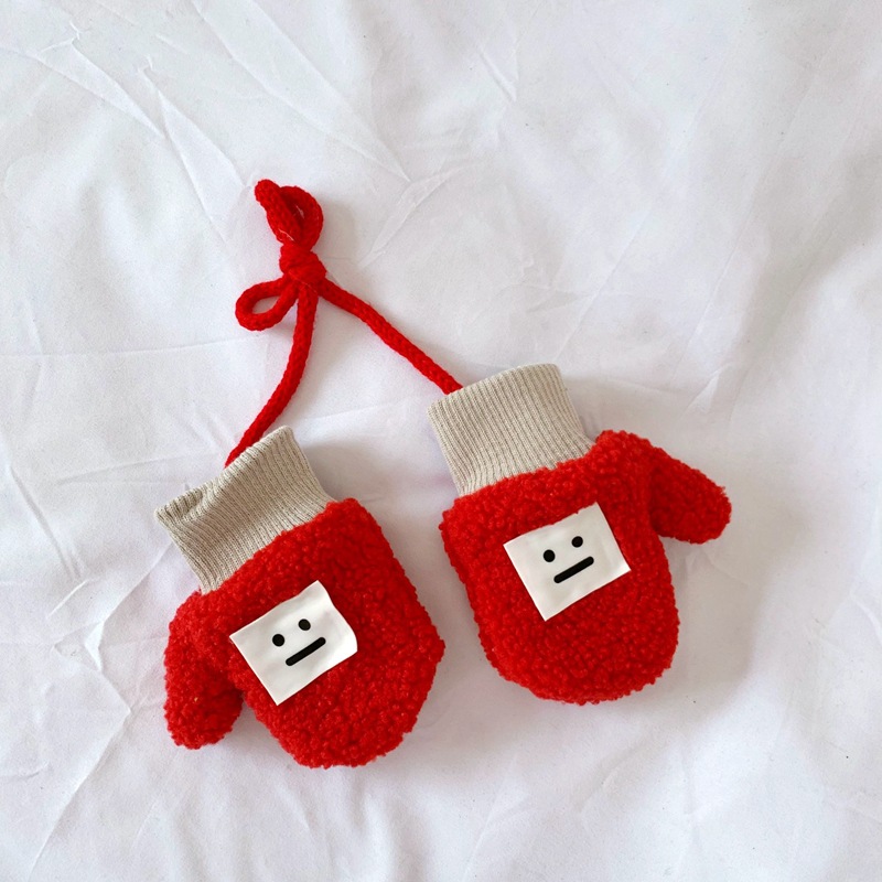 Children's Expression Gloves Winter Warm with Velvet Baby Lambswool Bag Finger Gloves Halter Finger Gloves for Men and Women Children's Expression Gloves Winter Warm with Velvet Baby Lambswool Bag Finger Gloves Halter Finger Gloves for Men and Women
