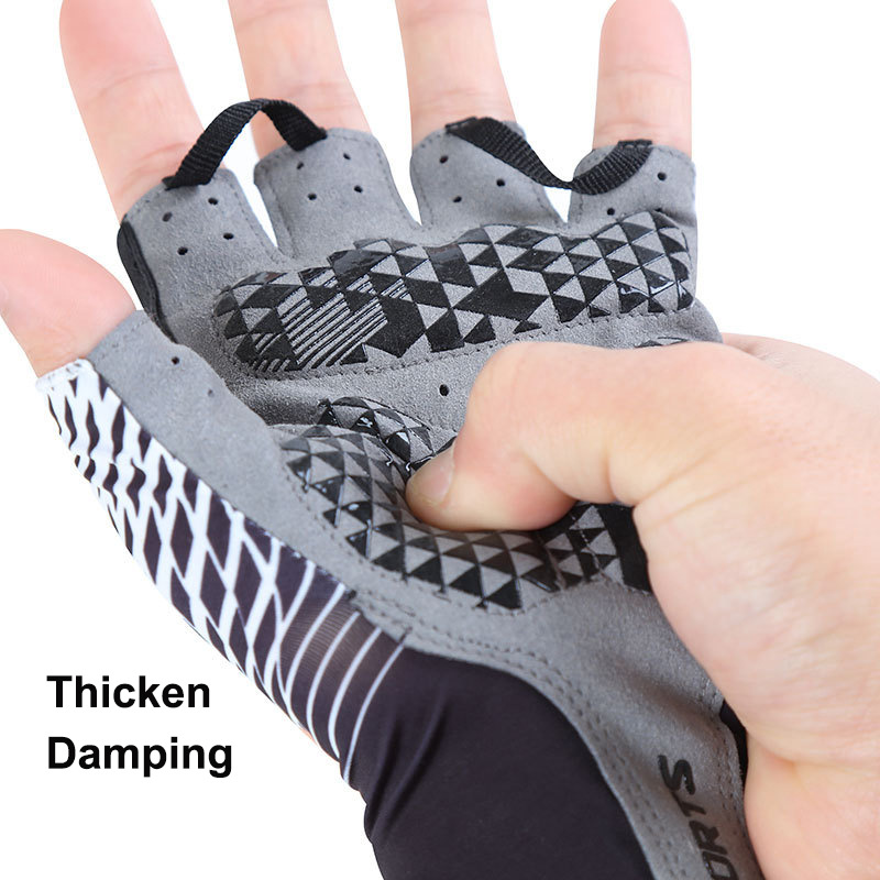 2021 New Summer Cycling Gloves Men&#039;s and Women&#039;s Half Finger Bicycle Gloves Breathable Anti-Skid Shock Absorption Sports Gloves