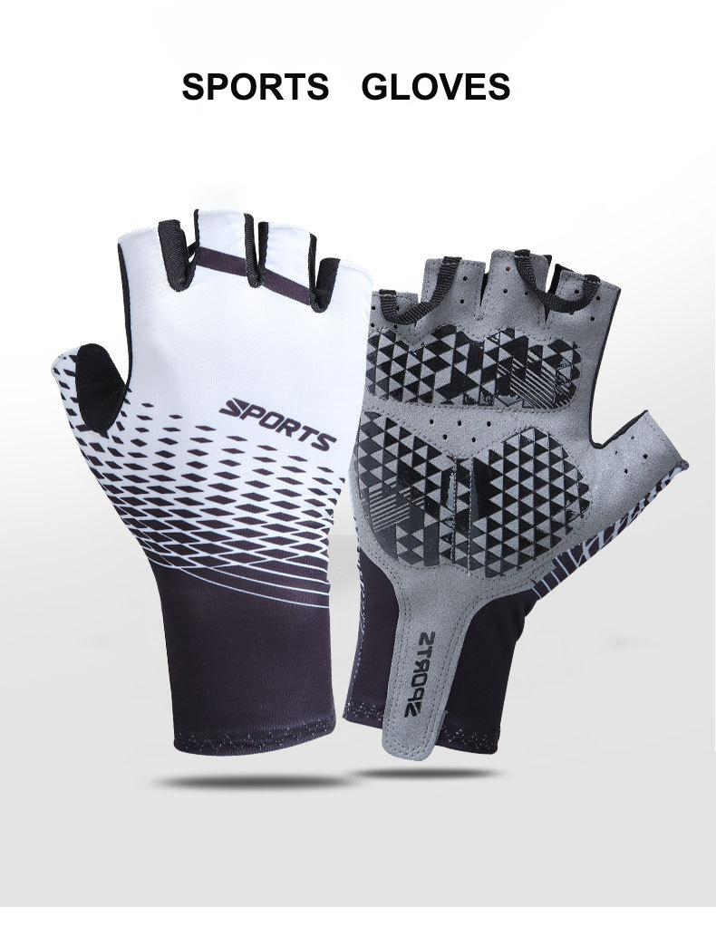 2021 New Summer Cycling Gloves Men's and Women's Half Finger Bicycle Gloves Breathable Anti-Skid Shock Absorption Sports Gloves 2021 New Summer Cycling Gloves Men's and Women's Half Finger Bicycle Gloves Breathable Anti-Skid Shock Absorption Sports Gloves