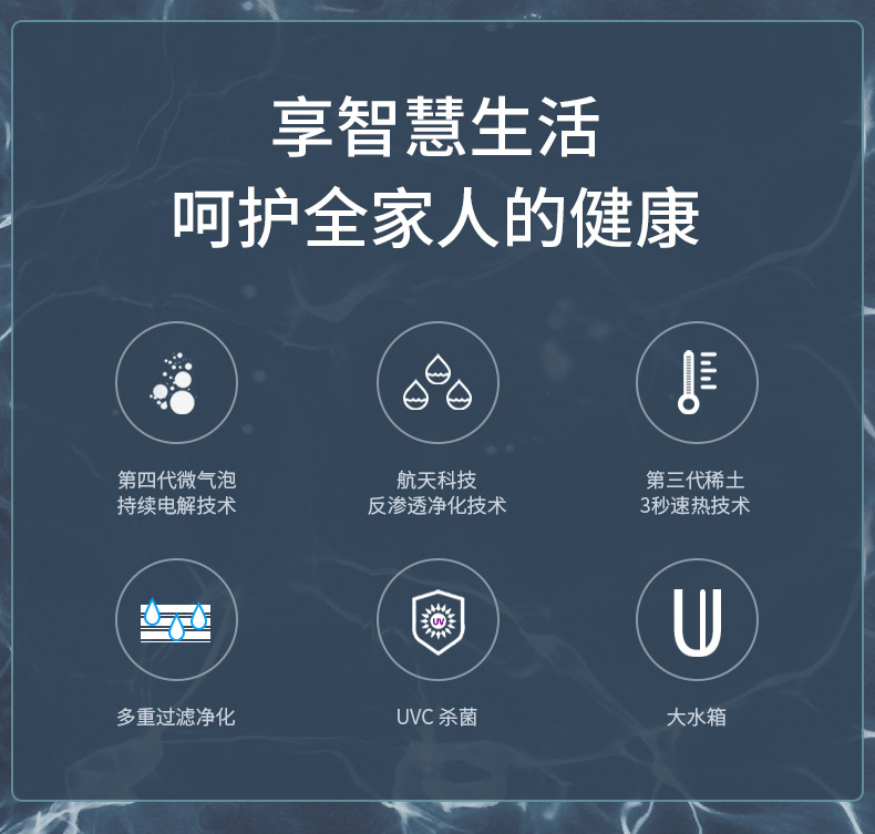 Desktop Installation-Free Water Purifier Rich Hydrogen Generator Household RO Reverse Osmosis Hot and Cold All-in-One Machine Water Dispenser Water Purifier