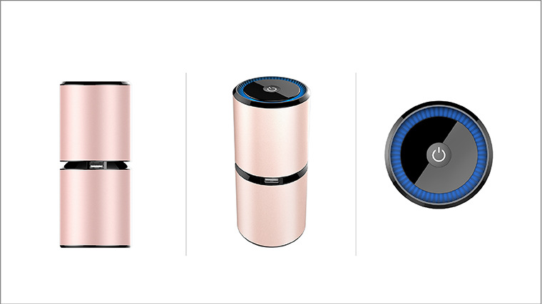 Car Air Purifier Negative Ion Generator Household Car Formaldehyde Removal Sterilization Portable Portable Disinfection