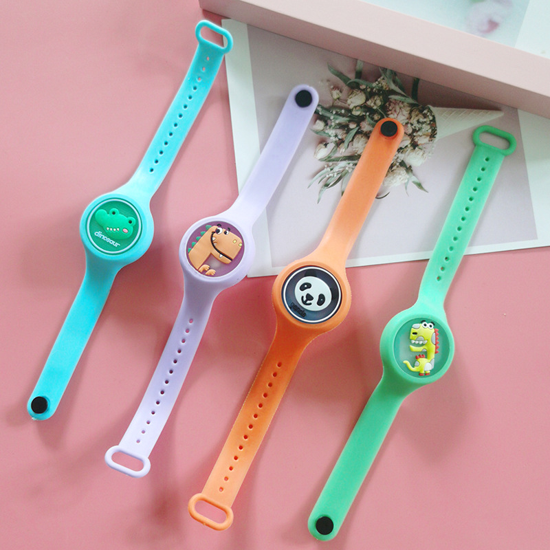 Luminous Mosquito Repellent Bracelet Flash Mosquito Repellent Watch Cartoon Mosquito Repellent Buckle Bracelet Factory Direct Sales Bracelet Stall Hot Sale