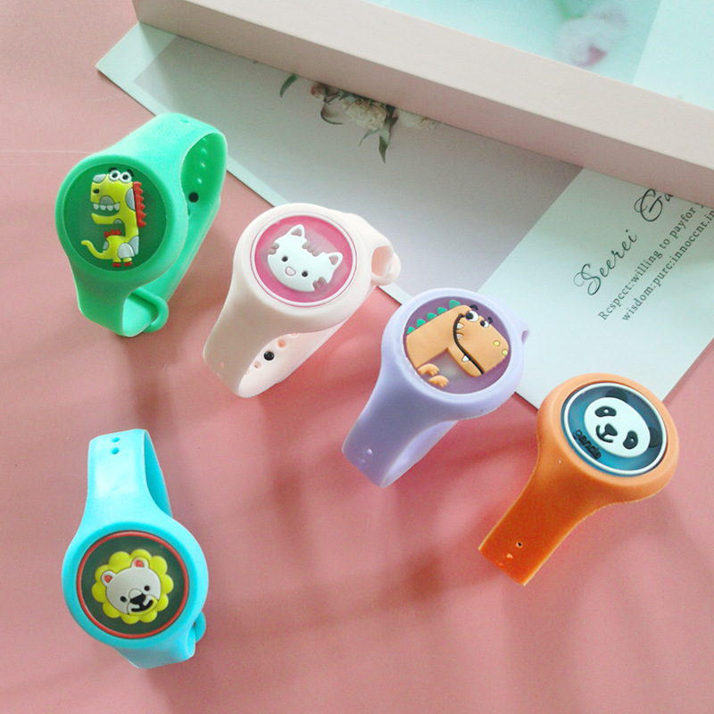 Luminous Mosquito Repellent Bracelet Flash Mosquito Repellent Watch Cartoon Mosquito Repellent Buckle Bracelet Factory Direct Sales Bracelet Stall Hot Sale