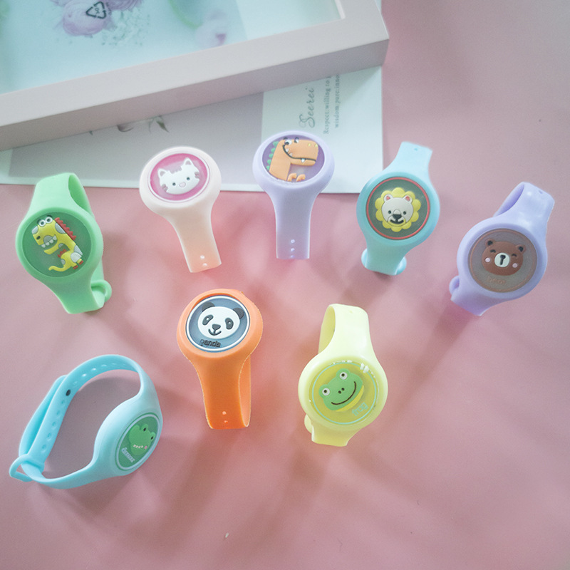 Luminous Mosquito Repellent Bracelet Flash Mosquito Repellent Watch Cartoon Mosquito Repellent Buckle Bracelet Factory Direct Sales Bracelet Stall Hot Sale