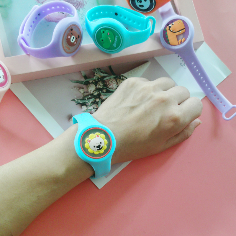Luminous Mosquito Repellent Bracelet Flash Mosquito Repellent Watch Cartoon Mosquito Repellent Buckle Bracelet Factory Direct Sales Bracelet Stall Hot Sale