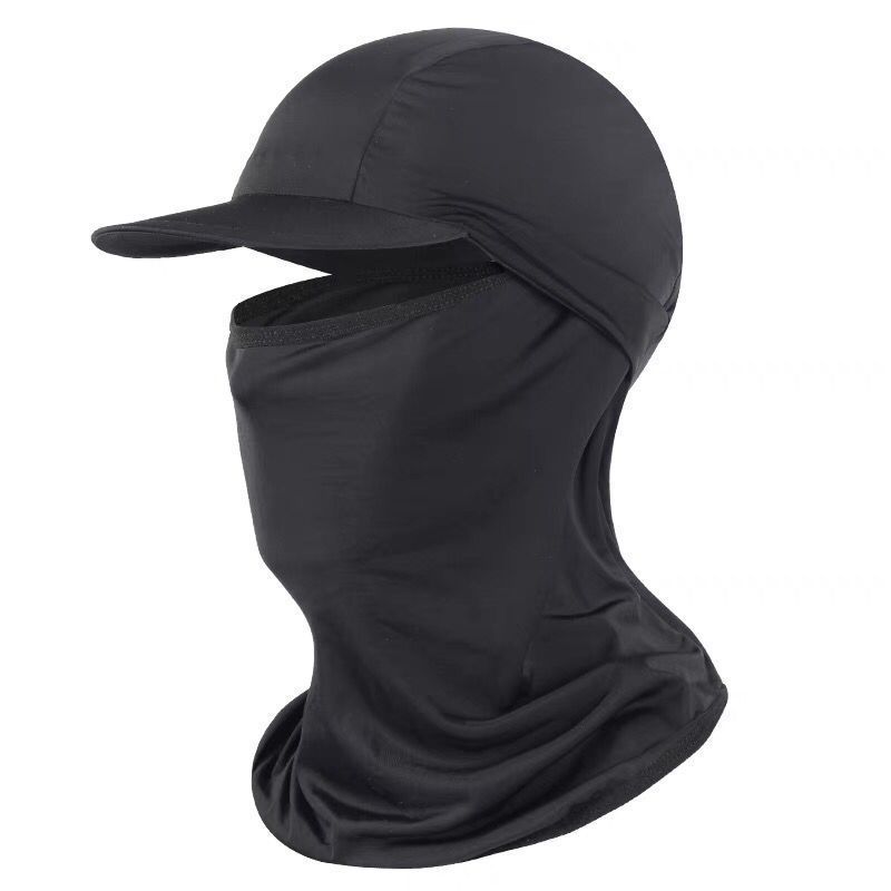Summer Headgear Riding Outdoor Sports Fishing with Hat Brim Ice Silk Sweat-Absorbent Breathable Sun Protection Mask Summer Headgear Riding Outdoor Sports Fishing with Hat Brim Ice Silk Sweat-Absorbent Breathable Sun Protection Mask