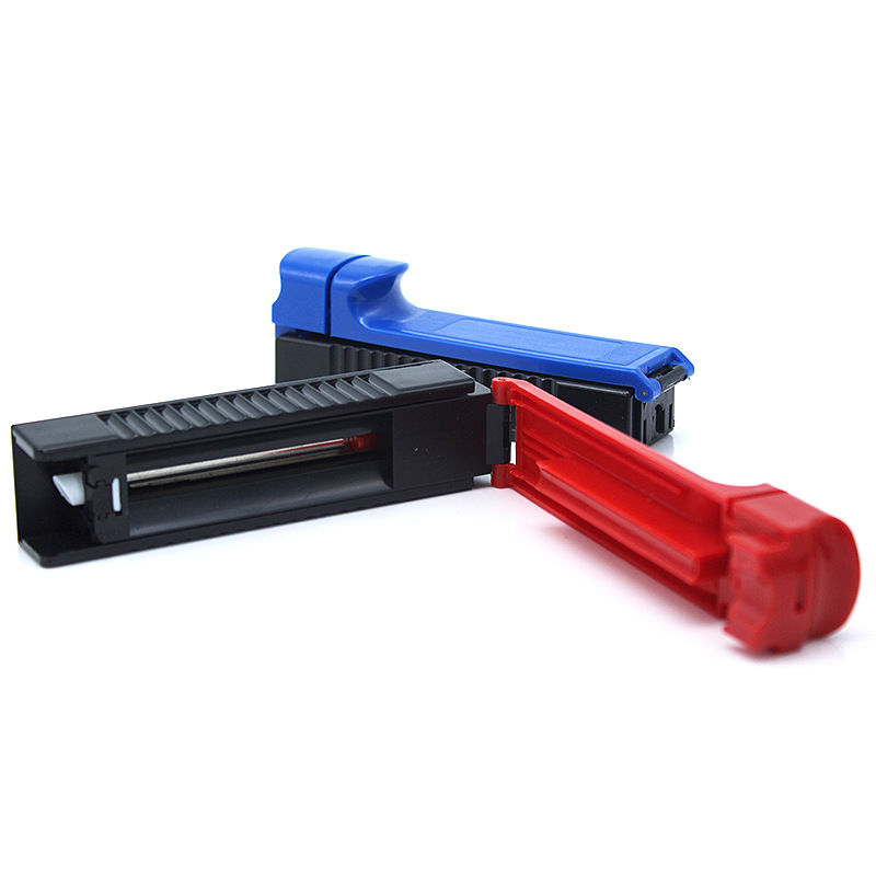 Factory Direct Sales Plastic Smoke Generator New Single Tube Plastic Cigarette Rolling Machine Manual Push-Pull Mini Smoke Generator Lot