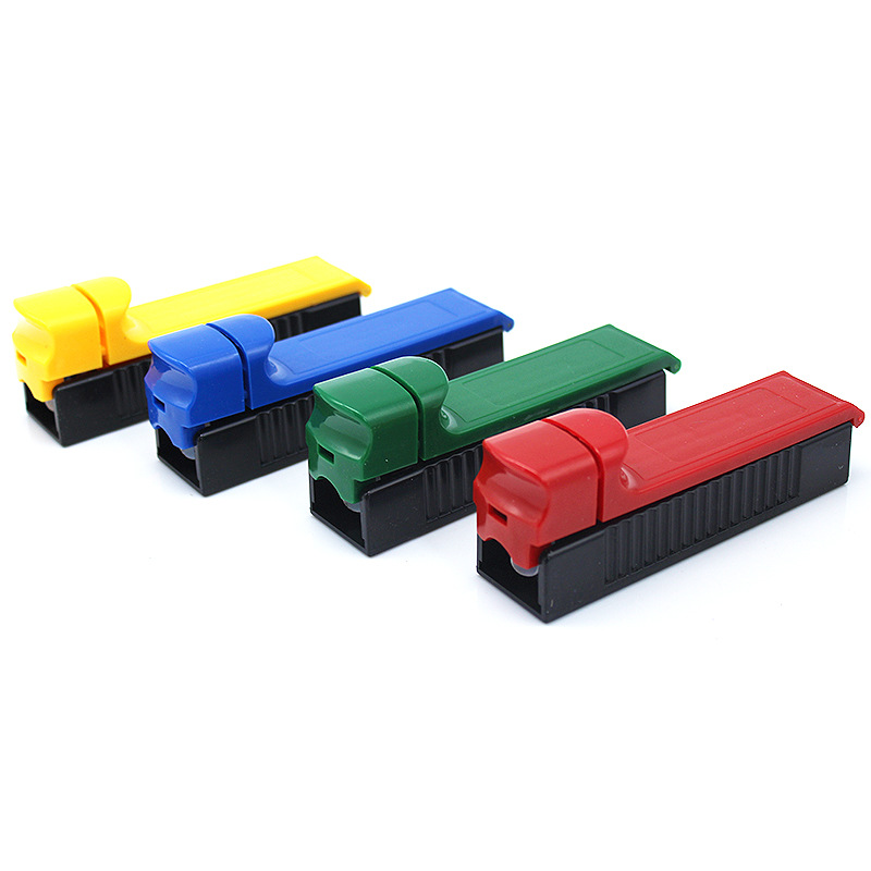 Factory Direct Sales Plastic Smoke Generator New Single Tube Plastic Cigarette Rolling Machine Manual Push-Pull Mini Smoke Generator Lot