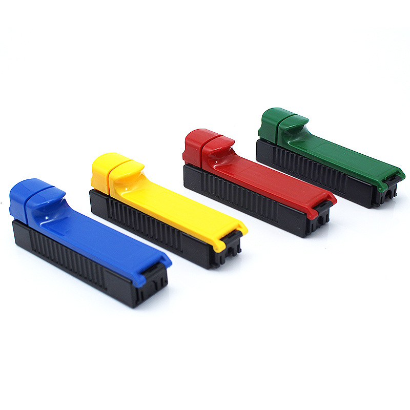 Factory Direct Sales Plastic Smoke Generator New Single Tube Plastic Cigarette Rolling Machine Manual Push-Pull Mini Smoke Generator Lot