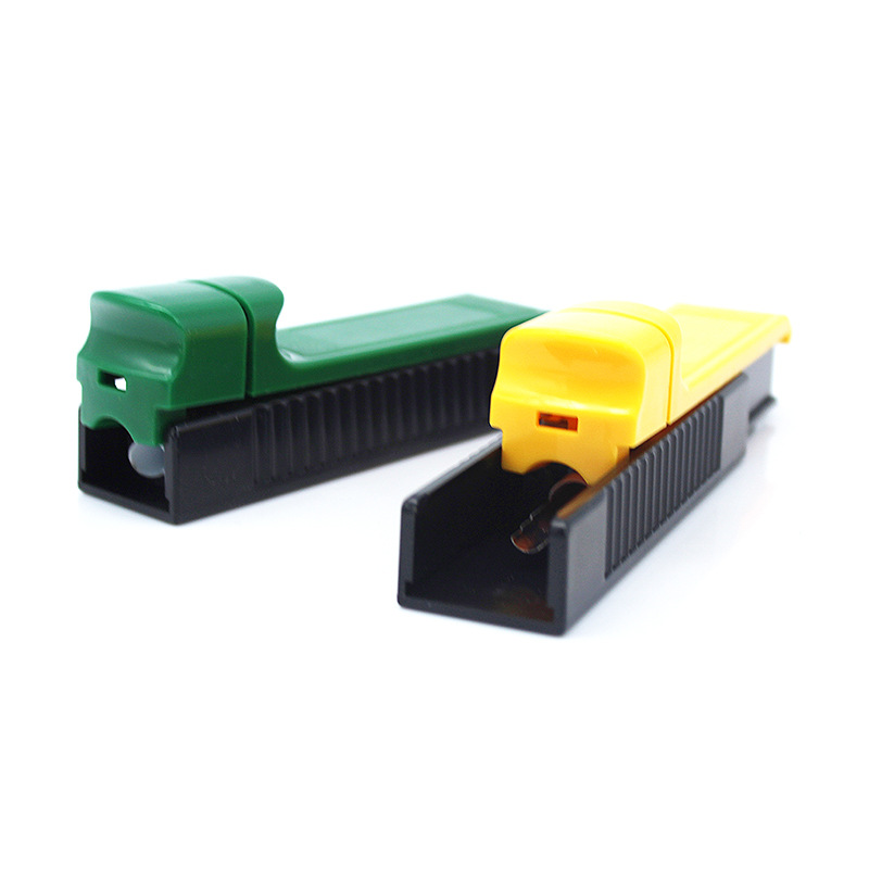Factory Direct Sales Plastic Smoke Generator New Single Tube Plastic Cigarette Rolling Machine Manual Push-Pull Mini Smoke Generator Lot