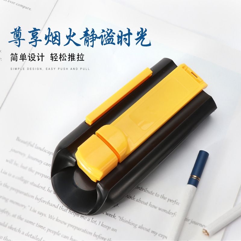 DHL Smoking Set Manual 8mm Smoke Generator Hand Roll Single Tube Plastic Wide Bottom Cigarette Rolling Machine Portable Easy to Operate Cigarette Making Machine