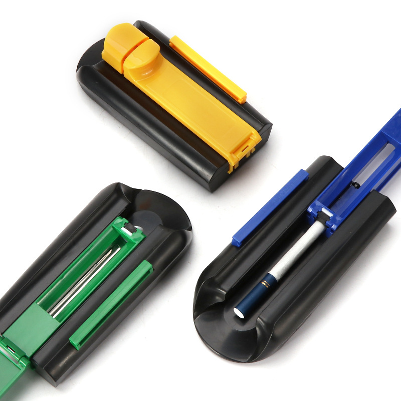 DHL Smoking Set Manual 8mm Smoke Generator Hand Roll Single Tube Plastic Wide Bottom Cigarette Rolling Machine Portable Easy to Operate Cigarette Making Machine