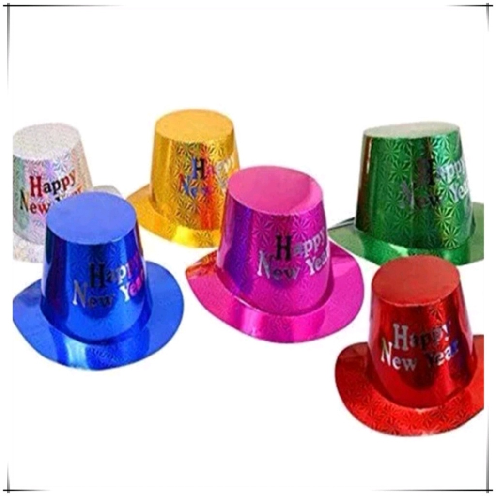 Party Topper Paper Hat New Year Carnival Paper Hat Party Paper Topper Laser Glossy Topper