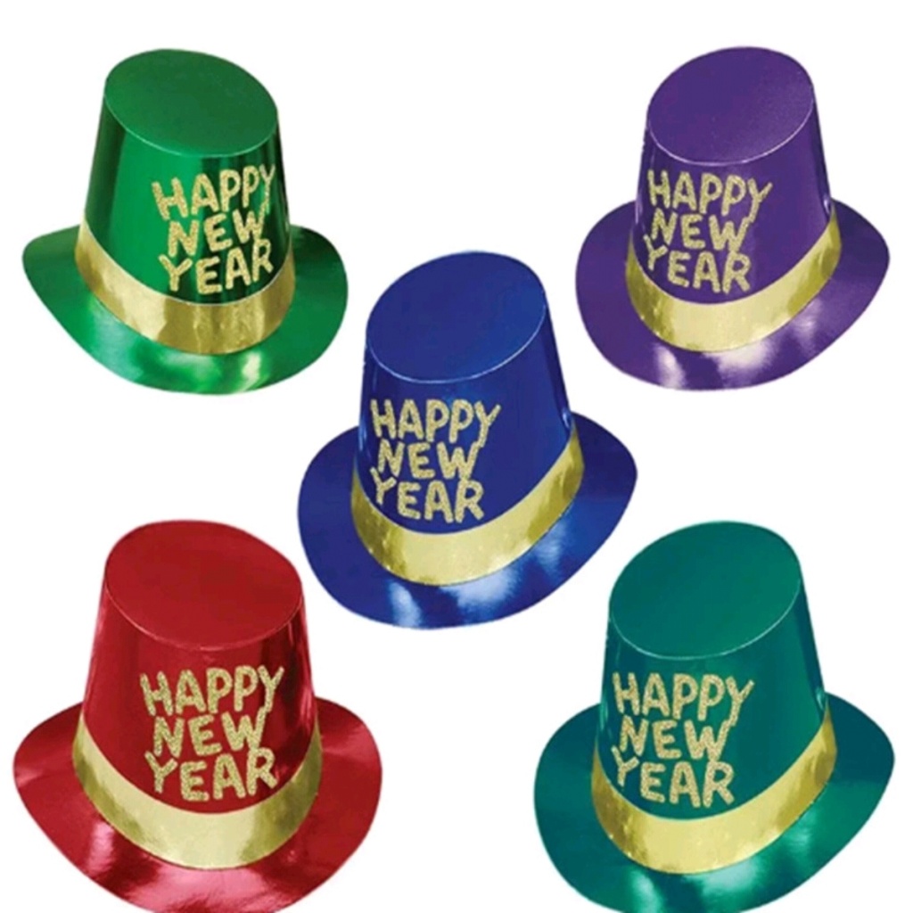 Party Topper Paper Hat New Year Carnival Paper Hat Party Paper Topper Laser Glossy Topper