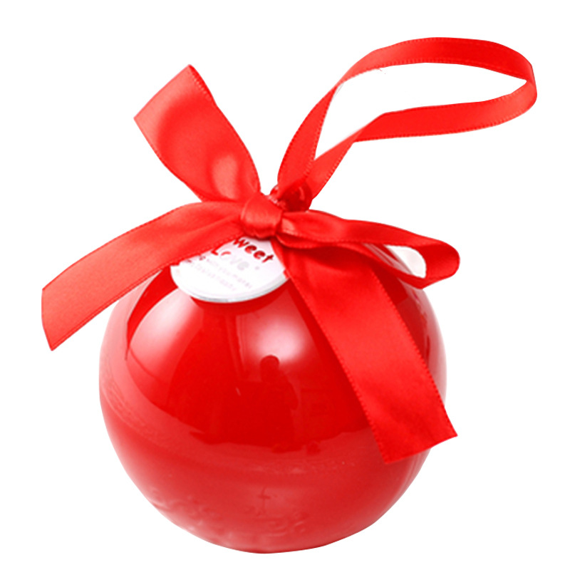 Wedding Creative round Ball Candy Box European Wedding Wedding Candies Box Plastic round Fruit Box Factory Wholesale