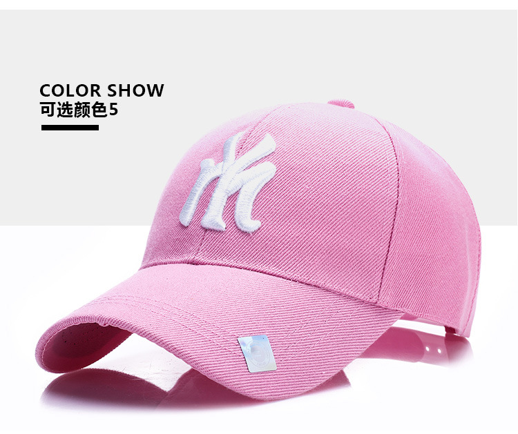 Men and Women Outdoor Korean Style Baseball Cap Autumn and Winter Sun Protection Alphabet Peaked Cap Couple Casual Hat