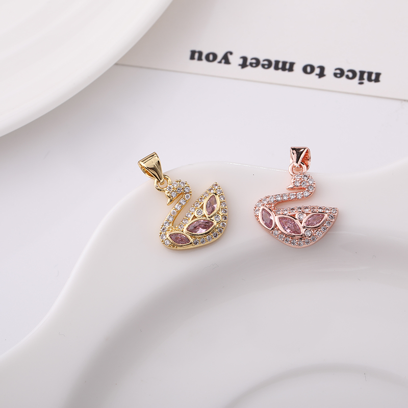 Manufacturer direct selling home full of diamond-studded swan pendant women ins style qixi valentine&#039;s day gifts simple hot style