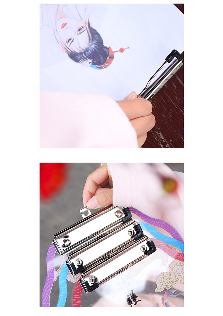 Yilan Chinese Style Acrylic Antique Style Plate Holder Student Writing Pad Plate Holder Retro Exam Paper Clip Folder