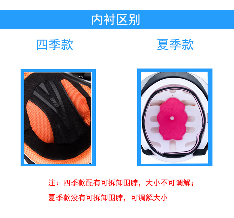 BYB/Abiya 810 Children's Helmet Four Seasons Universal Cute Cartoon Helmet Electric Bicycle Helmet Children's Helmet