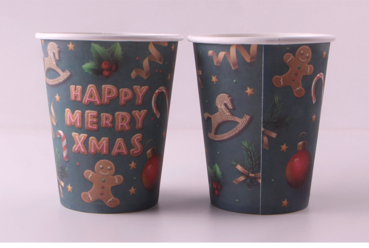 Christmas Party Gathering Decoration Supplies Dining Table Layout Disposable Paper Cup Plate Set Party Christmas Party Gathering Decoration Supplies Dining Table Layout Disposable Paper Cup Plate Set Party