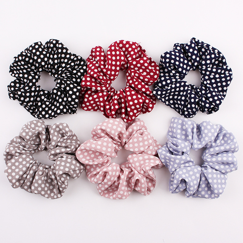 Striped Dot Polka Dot Houndstooth Large Intestine Hair Band Fabric Headdress Flower Hair Accessories Whole C178 Striped Dot Polka Dot Houndstooth Large Intestine Hair Band Fabric Headdress Flower Hair Accessories Whole C178