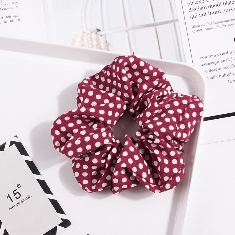 Striped Dot Polka Dot Houndstooth Large Intestine Hair Band Fabric Headdress Flower Hair Accessories Whole C178 Striped Dot Polka Dot Houndstooth Large Intestine Hair Band Fabric Headdress Flower Hair Accessories Whole C178
