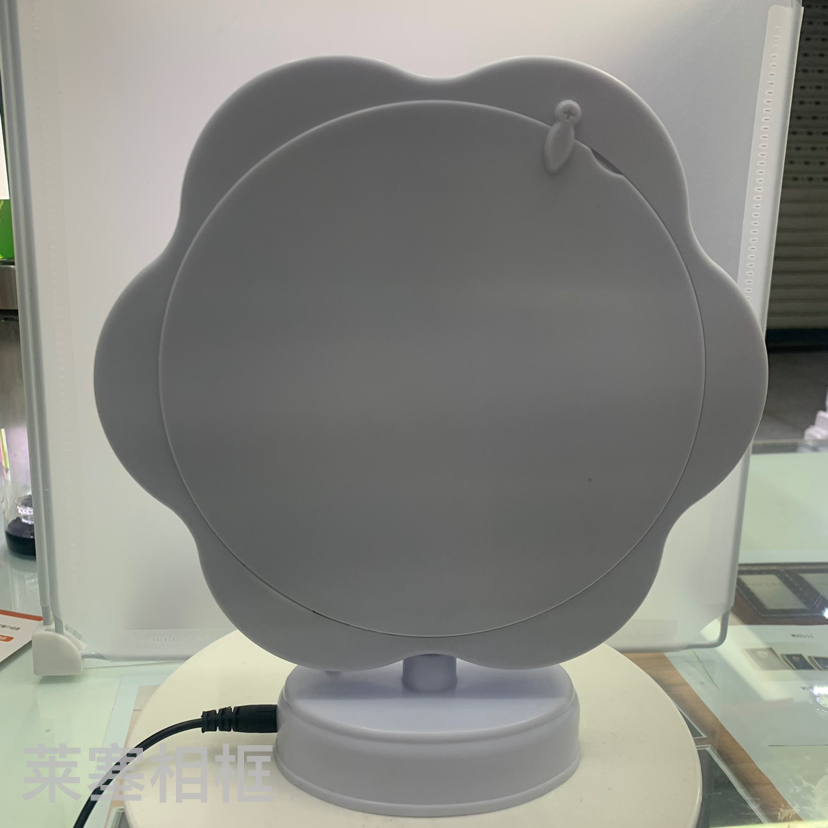 SUNFLOWER Shape Mirror with LED Light Creative Table Setting Decorative Gift Photo Living Room Bedroom Magic Mirror Photo Frame
