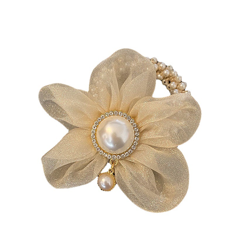 Headdress Organza SUNFLOWER Hair Band Girls Hair Band Hair Accessories Hair Ring Pearl Hair Rope Flower accessories