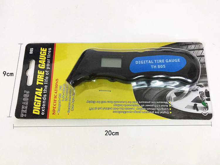 Air Pressure Gauge Multifunctional Tire Pressure Gun Digital Display Tire Gauge Steam Pressure Gauge Tire Pressure Gauge