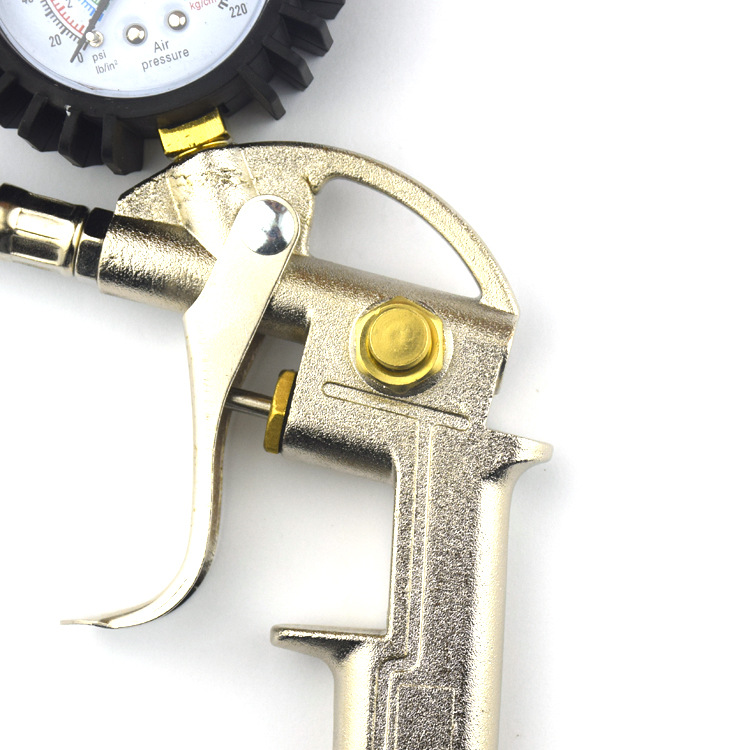 Tire Pressure Gun with Gauge Multi-Functional Tire Pressure Gauge of Automobile Tire Pressure Gauge Air Pressure Measurement