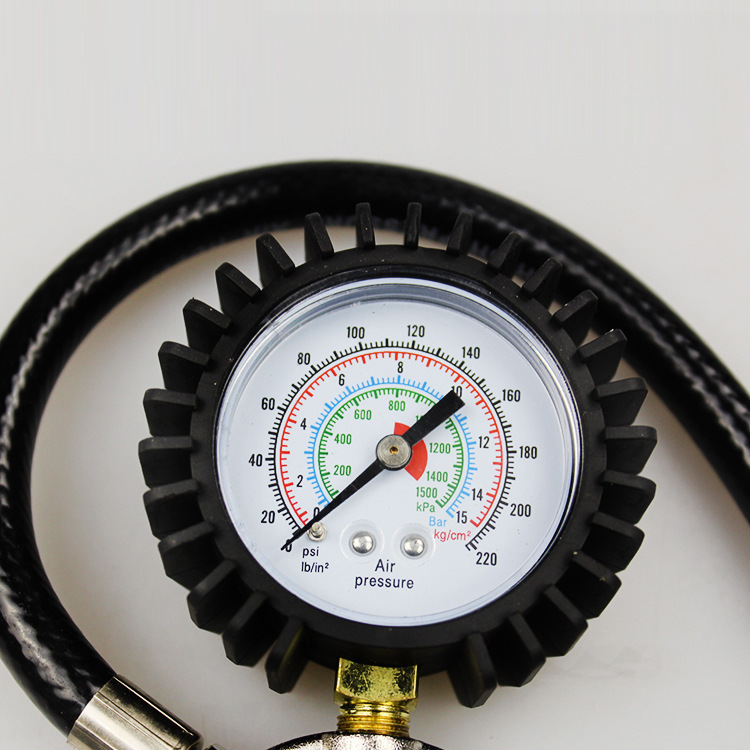 Tire Pressure Gun with Gauge Multi-Functional Tire Pressure Gauge of Automobile Tire Pressure Gauge Air Pressure Measurement