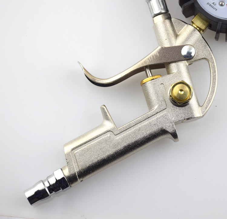 Tire Pressure Gun with Gauge Multi-Functional Tire Pressure Gauge of Automobile Tire Pressure Gauge Air Pressure Measurement