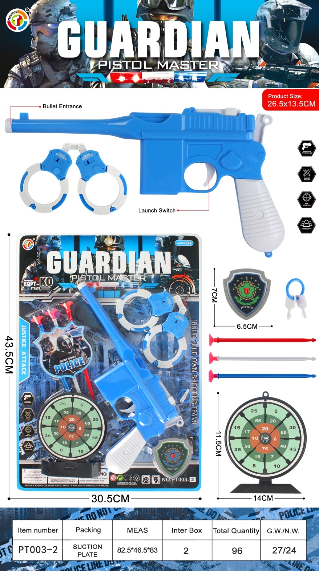 Jack New Soft Bullet Gun Set Toy Jack New Soft Bullet Gun Set Toy