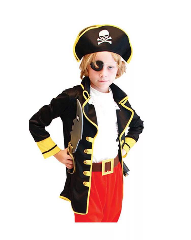 Children&#039;s Halloween costume a substitute for captain jack sparrow pirates of the Caribbean little pirate costume
