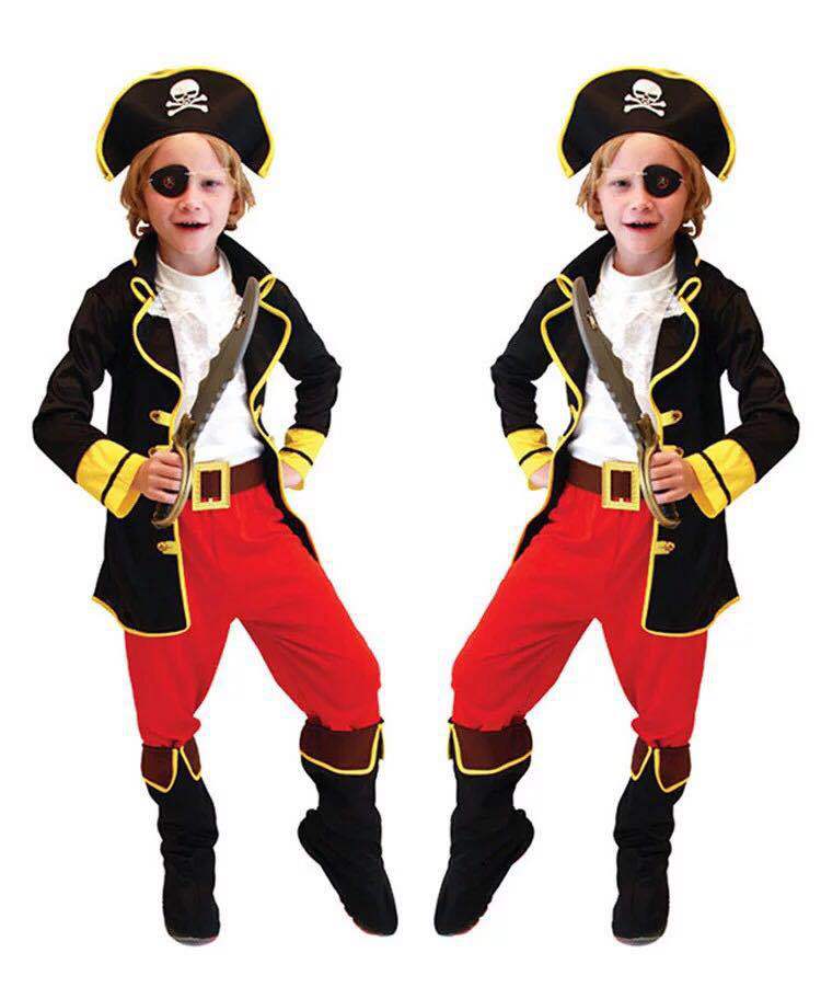 Children's Halloween costume a substitute for captain jack sparrow pirates of the Caribbean little pirate costume Children's Halloween costume a substitute for captain jack sparrow pirates of the Caribbean little pirate costume