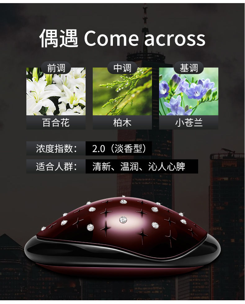 Car Perfume Seating Decoration with Diamond Creative Upscale Aroma Fragrance Long-Lasting Super Fragrant Deodorant Personality