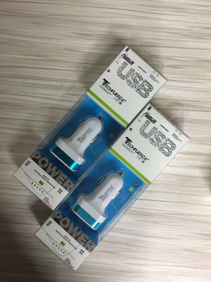 New square 3usb metal car charger USB mobile phone car charger custom logo New square 3usb metal car charger USB mobile phone car charger custom logo