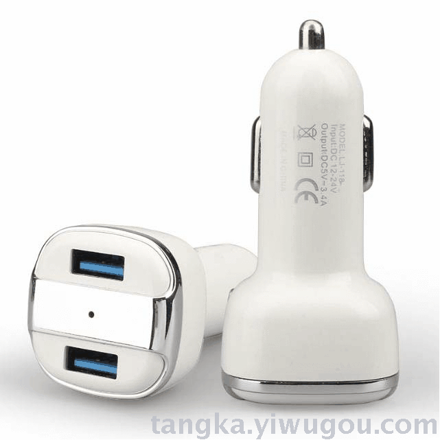 The new car charger 5v 3.4AUSB rapid car charging and charging line manufacturer wholesale.