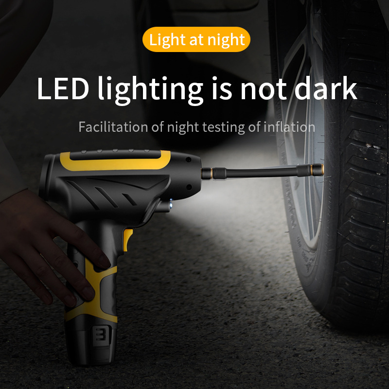 Automobile Inflator Mini Handheld Tire Pump with Light Digital Display Portable Car Wireless Air Pump Automobile Inflator Mini Handheld Tire Pump with Light Digital Display Portable Car Wireless Air Pump