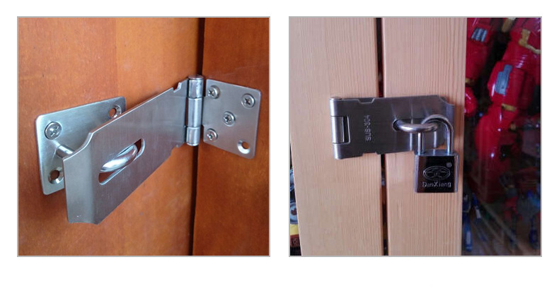 Wholesale Stainless Steel Lock Wooden Door Buckle Drawer Lock Brand Lock Row Hardware Accessories Door and Window Hardware Safety Bolt Door Latch