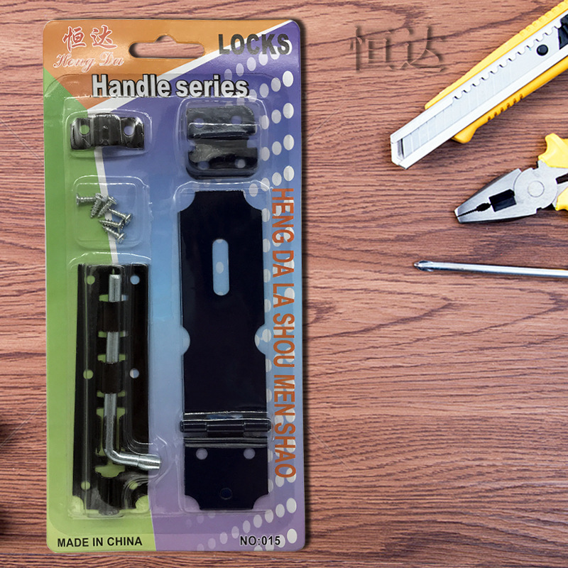 Stainless steel buckle, feel safety bolt two - piece set of direct sales padlock latch manufacturers wholesale