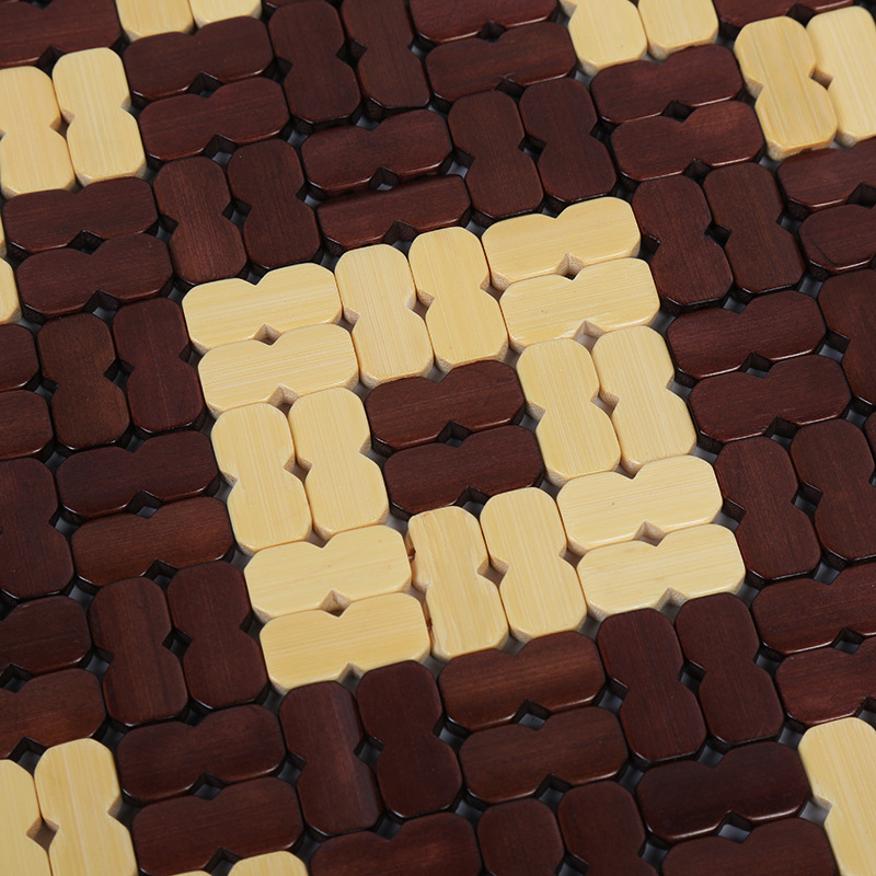 Wholesale summer fashionable bamboo piece seat cool cushion square car with a small square cushion sofa cushion.