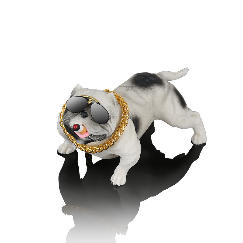 Cool Trendy Unique High-End Social Dog Car Decoration Muscle Dog Car Interior Decoration Ornament Car Creativity