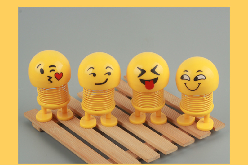 Cool Car Facial Expression Bag Spring Bobble Head Doll Car Interior Ornaments Car Decoration TikTok Same Style Cool Car Facial Expression Bag Spring Bobble Head Doll Car Interior Ornaments Car Decoration TikTok Same Style