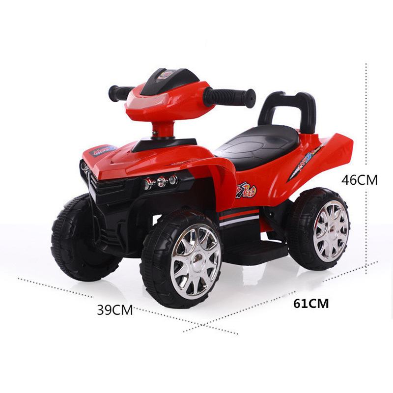 Children&#039;s Electric Motor Remote Control Four-Wheel off-Road Seated Early Education Swing Charging ATV Cool Toy Car